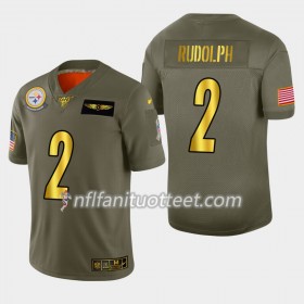Miesten Pittsburgh Steelers NFL Pelipaita Mason Rudolph 2 Nike 2019 Salute to Service 100th